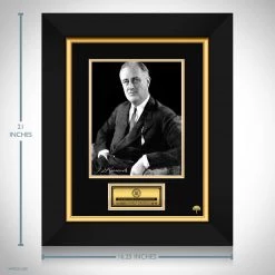 RARE-T Franklin D. Roosevelt Limited Signature Edition Studio Licensed Photo Custom Frame Limited Edition Frames