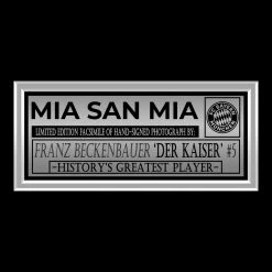 RARE-T Bayern Munich - Franz Beckenbauer Photo Limited Signature Edition Studio Licensed Custom Frame Sports Memorabilia