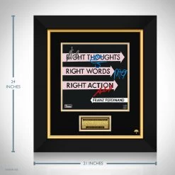 RARE-T Limited Edition Frames Franz Ferdinand - Right Thoughts, Right Words, Right Action LP Cover Limited Signature Edition Studio Licensed Custom Frame 10 RARE-T Limited Edition Frames Franz Ferdinand - Right Thoughts, Right Words, Right Action LP Cover Limited Signature Edition Studio Licensed Custom Frame