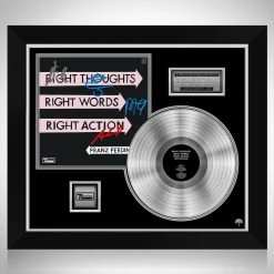 RARE-T Franz Ferdinand - Right Thoughts, Right Words, Right Action Platinum LP Limited Signature Edition Studio Licensed Custom Frame