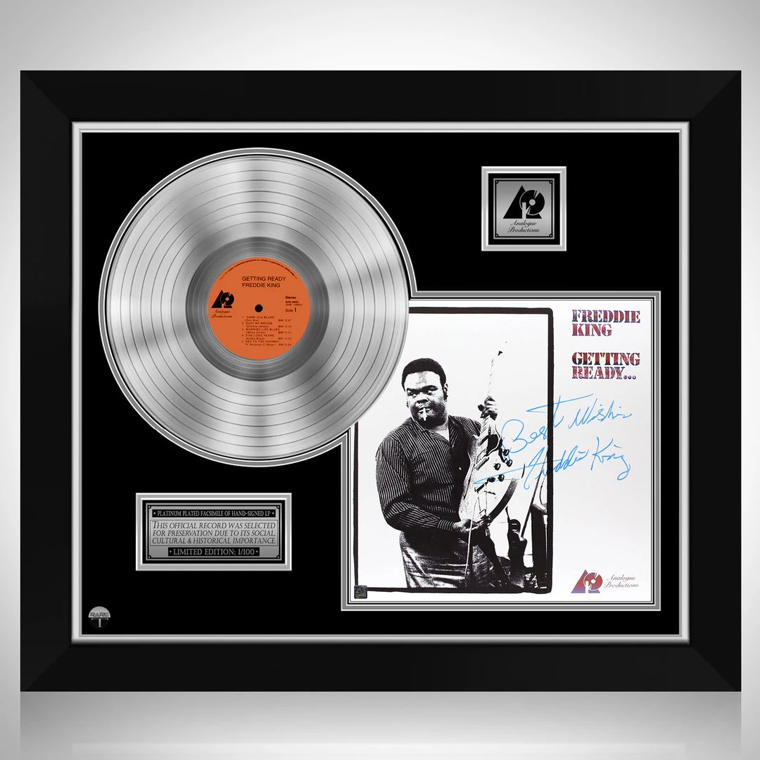 RARE-T Freddie King - Getting Ready Platinum LP Limited Signature Edition Studio Licensed Custom Frame Limited Edition Frames 1 RARE-T Freddie King - Getting Ready Platinum LP Limited Signature Edition Studio Licensed Custom Frame Limited Edition Frames