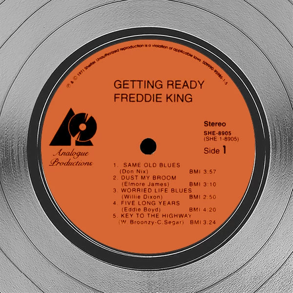 RARE-T Freddie King - Getting Ready Platinum LP Limited Signature Edition Studio Licensed Custom Frame Limited Edition Frames 5 RARE-T Freddie King - Getting Ready Platinum LP Limited Signature Edition Studio Licensed Custom Frame Limited Edition Frames