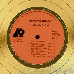 RARE-T Limited Edition Frames Freddie King - Getting Ready Gold LP Limited Signature Edition Studio Licensed Custom Frame