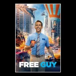 RARE-T Free Guy Script Limited Signature Edition Studio Licensed Custom Frame