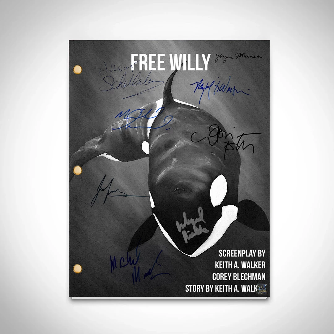 RARE-T Free Willy Transcript Limited Signature Edition Studio Licensed Custom Frame 4 RARE-T Free Willy Transcript Limited Signature Edition Studio Licensed Custom Frame