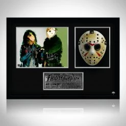 Rare-T Swords & Props Friday The 13th Mask Movie Prop Limited Signature Edition Custom Frame