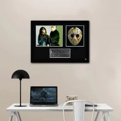 Rare-T Swords & Props Friday The 13th Mask Movie Prop Limited Signature Edition Custom Frame