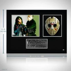 Rare-T Swords & Props Friday The 13th Mask Movie Prop Limited Signature Edition Custom Frame
