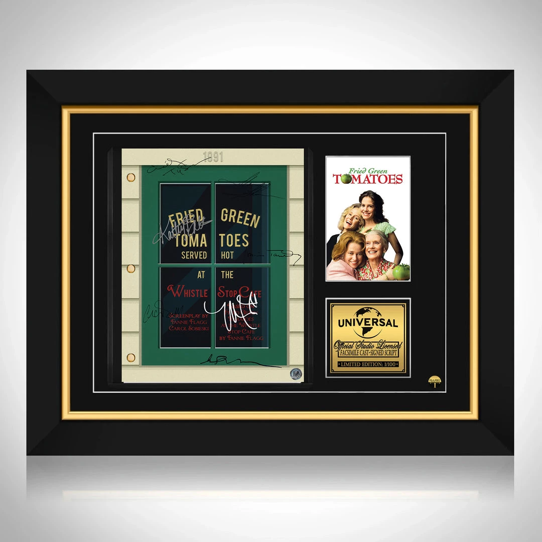 RARE-T Fried Green Tomatoes Script Limited Signature Edition Studio Licensed Custom Frame 1 RARE-T Fried Green Tomatoes Script Limited Signature Edition Studio Licensed Custom Frame