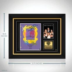 RARE-T Friends TV Show Purple Script Limited Signature Edition Studio Licensed Custom Frame Limited Edition Frames