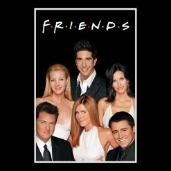 RARE-T Friends TV Show Purple Script Limited Signature Edition Studio Licensed Custom Frame Limited Edition Frames