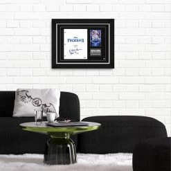 PPC Frozen II - Beckett Certified Hand-Signed Pilot Script By Robert Lopez & Kristen Anderson-Lopez Custom Frame