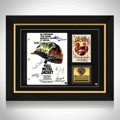 RARE-T Full Metal Jacket Script Limited Signature Edition Studio Licensed Custom Frame Limited Edition Frames