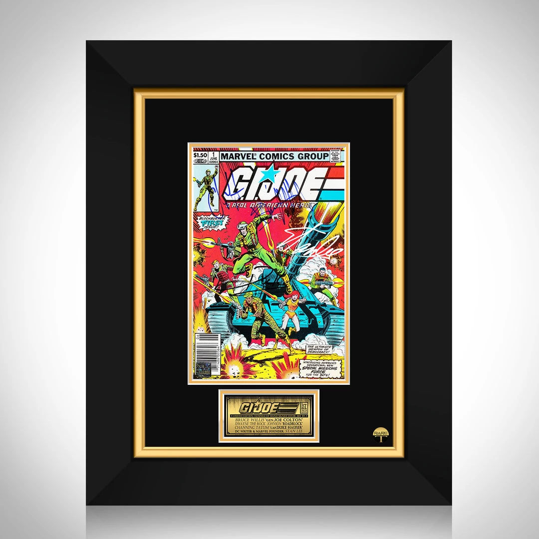 RARE-T G.I. Joe A Real American Hero #1 Comic Cover Photo Limited Signature Edition Studio Licensed Custom Frame Limited Edition Frames 1 RARE-T G.I. Joe A Real American Hero #1 Comic Cover Photo Limited Signature Edition Studio Licensed Custom Frame Limited Edition Frames