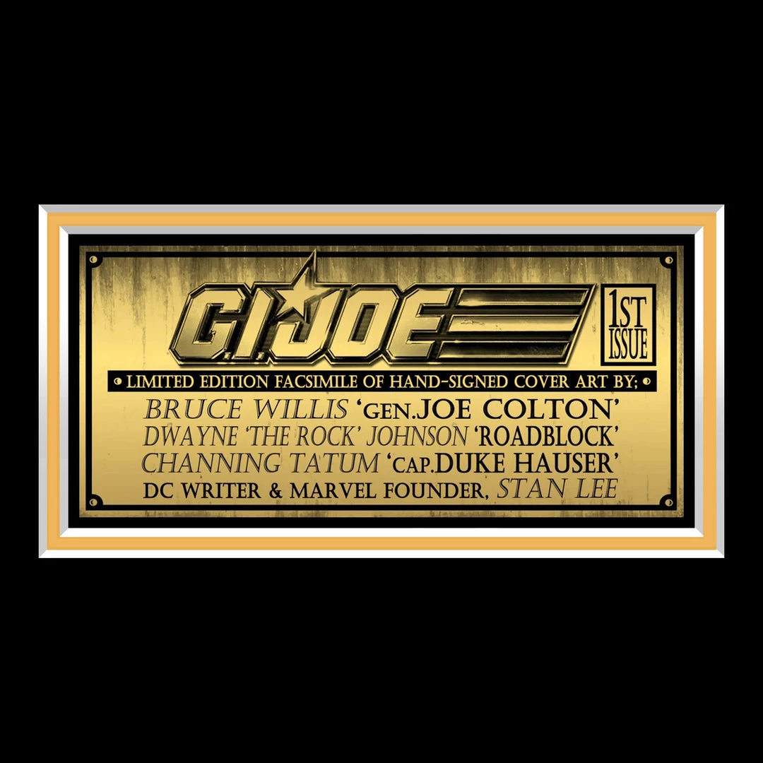 RARE-T G.I. Joe A Real American Hero #1 Comic Cover Photo Limited Signature Edition Studio Licensed Custom Frame Limited Edition Frames 6 RARE-T G.I. Joe A Real American Hero #1 Comic Cover Photo Limited Signature Edition Studio Licensed Custom Frame Limited Edition Frames