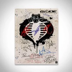 RARE-T Limited Edition Frames G.I. Joe Retaliation Script Limited Signature Edition Studio Licensed Custom Frame