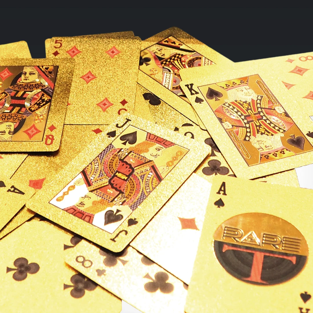 RARE-T Ready To Ship! 48 Hour Shipping! 24K Gold Plated Playing Cards I Know You Lying But Continue...Pattern 6 RARE-T Ready To Ship! 48 Hour Shipping! 24K Gold Plated Playing Cards I Know You Lying But Continue...Pattern