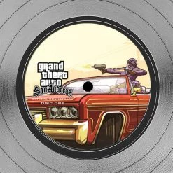RARE-T Limited Edition Frames Grand Theft Auto San Andreas - Soundtrack Platinum LP Limited Signature Edition Studio Licensed Custom Frame