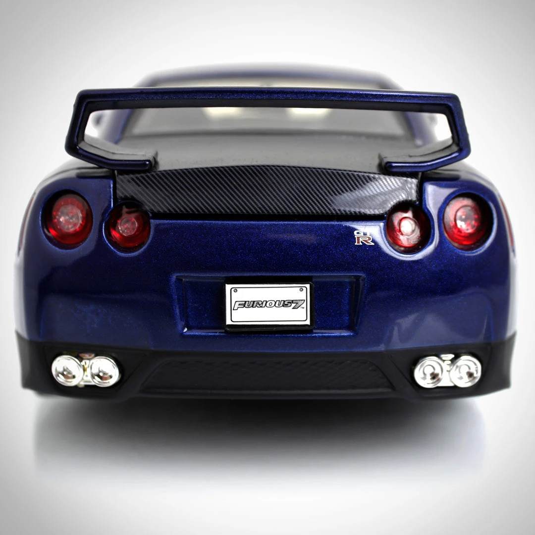Toy Wonders Fast & Furious - Brian's 2012 Nissan GTR R35 Blue Fast & Furious 7 Movie Diecast Model Car Custom Museum Display 7 Toy Wonders Fast & Furious - Brian's 2012 Nissan GTR R35 Blue Fast & Furious 7 Movie Diecast Model Car Custom Museum Display