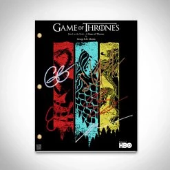 RARE-T Game Of Thrones- Limited Signature Edition Studio Licensed Script Custom Frame