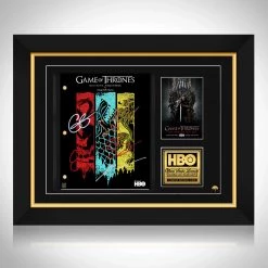 RARE-T Game Of Thrones- Limited Signature Edition Studio Licensed Script Custom Frame