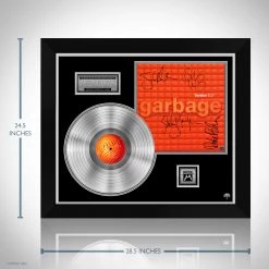 RARE-T Limited Edition Frames Garbage - Version 2.0 Platinum LP Limited Signature Edition Studio Licensed Custom Frame