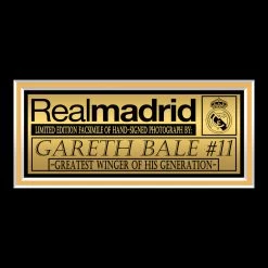 RARE-T NEW Real Madrid - Gareth Bale Photo Limited Signature Edition Studio Licensed Custom Frame