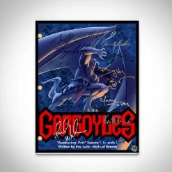 RARE-T Gargoyles Animted Series Transcript Limited Signature Edition Studio Licensed Custom Frame Limited Edition Frames