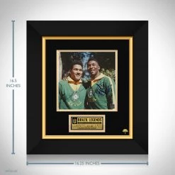 RARE-T Brazil National Football Team - Pele & Garrincha Photo Limited Signature Edition Studio Licensed Custom Frame