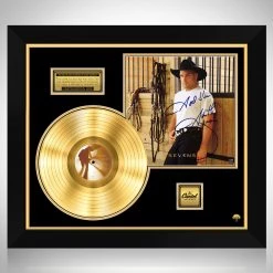 RARE-T Garth Brooks - Sevens Gold LP Limited Signature Edition Studio Licensed Custom Frame Limited Edition Frames