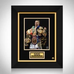 RARE-T Gennady Golovkin Photo Limited Signature Edition Studio Licensed Custom Frame Limited Edition Frames