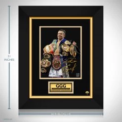 RARE-T Gennady Golovkin Photo Limited Signature Edition Studio Licensed Custom Frame Limited Edition Frames
