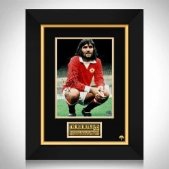 RARE-T Manchester United - George Best Photo Limited Signature Edition Studio Licensed Custom Frame