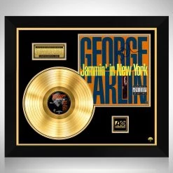 RARE-T George Carlin - Jammin' In New York Gold LP Limited Signature Edition Studio Licensed Custom Frame Limited Edition Frames