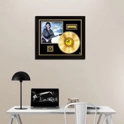 Rare-T George Harrison - Cloud Nine Limited Signature Edition Studio Licensed Gold LP Custom Frame
