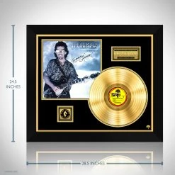 Rare-T George Harrison - Cloud Nine Limited Signature Edition Studio Licensed Gold LP Custom Frame