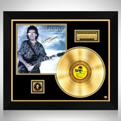 Rare-T George Harrison - Cloud Nine Limited Signature Edition Studio Licensed Gold LP Custom Frame