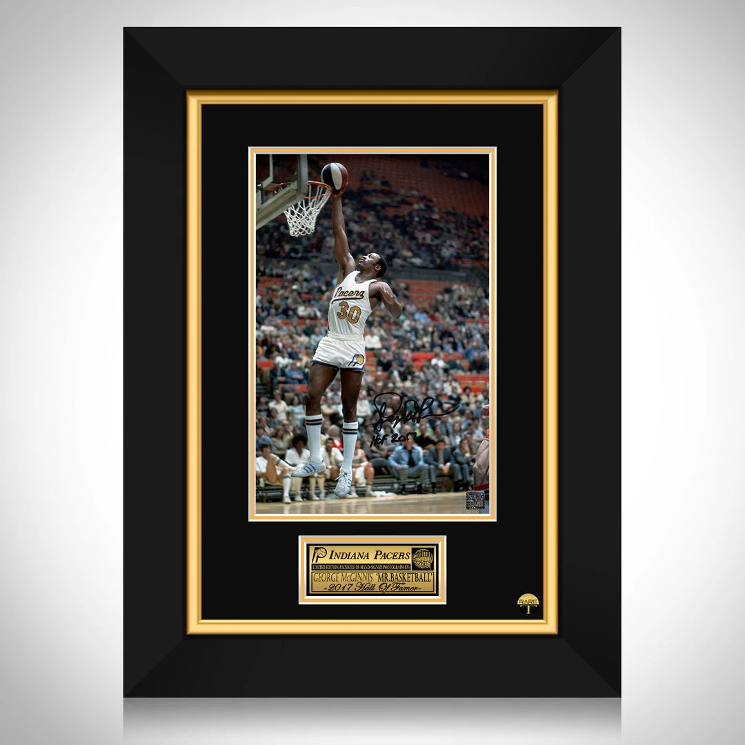 RARE-T Indiana Pacers - George McGinnis Photo Limited Signature Edition Studio Licensed Custom Frame Sports Memorabilia 1 RARE-T Indiana Pacers - George McGinnis Photo Limited Signature Edition Studio Licensed Custom Frame Sports Memorabilia