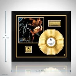 RARE-T Limited Edition Frames George Michael Faith Gold LP Limited Signature Edition Studio Licensed Custom Frame