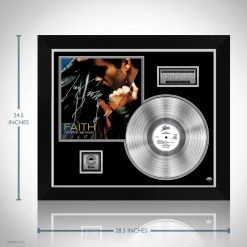 RARE-T Limited Edition Frames George Michael Faith Platinum LP Limited Signature Edition Studio Licensed Custom Frame