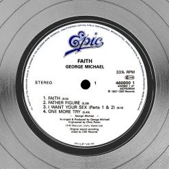 RARE-T Limited Edition Frames George Michael Faith Platinum LP Limited Signature Edition Studio Licensed Custom Frame