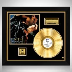 RARE-T Limited Edition Frames George Michael Faith Gold LP Limited Signature Edition Studio Licensed Custom Frame
