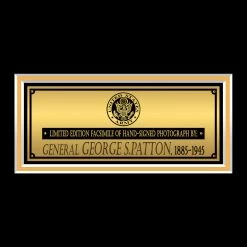 RARE-T General George S. Patton Memorial Photo Limited Signature Edition Licensed Custom Frame Limited Edition Frames
