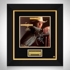 RARE-T Limited Edition Frames George Strait Strait From The Heart LP Cover Limited Signature Edition Studio Licensed Custom Frame