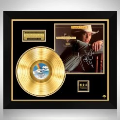 RARE-T George Strait Strait From The Heart Gold LP Limited Signature Edition Studio Licensed Custom Frame Limited Edition Frames