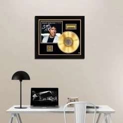 RARE-T George Thorogood And The Destroyers Bad To The Bone Gold LP Limited Signature Edition Studio Licensed Custom Frame Limited Edition Frames