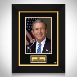 RARE-T George W. Bush President Photo Limited Signature Edition Studio Licensed Custom Frame Limited Edition Frames