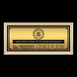 RARE-T George W. Bush President Photo Limited Signature Edition Studio Licensed Custom Frame Limited Edition Frames