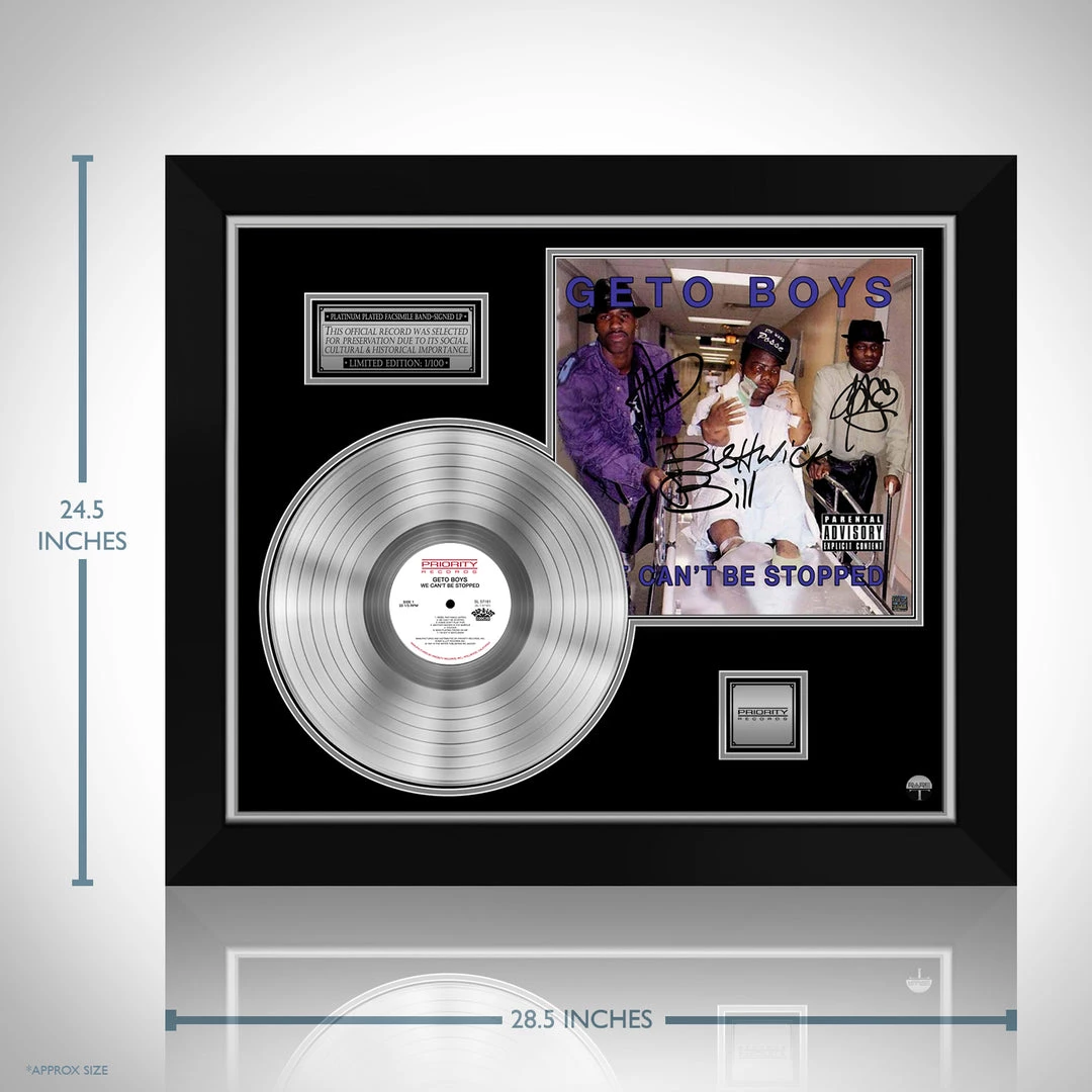 RARE-T Geto Boys - We Can't Be Stopped Platinum LP Limited Signature Edition Studio Licensed Custom Frame 3 RARE-T Geto Boys - We Can't Be Stopped Platinum LP Limited Signature Edition Studio Licensed Custom Frame