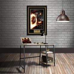RARE-T Ghost Rider Art Print Limited Signature Edition Studio Licensed Custom Frame